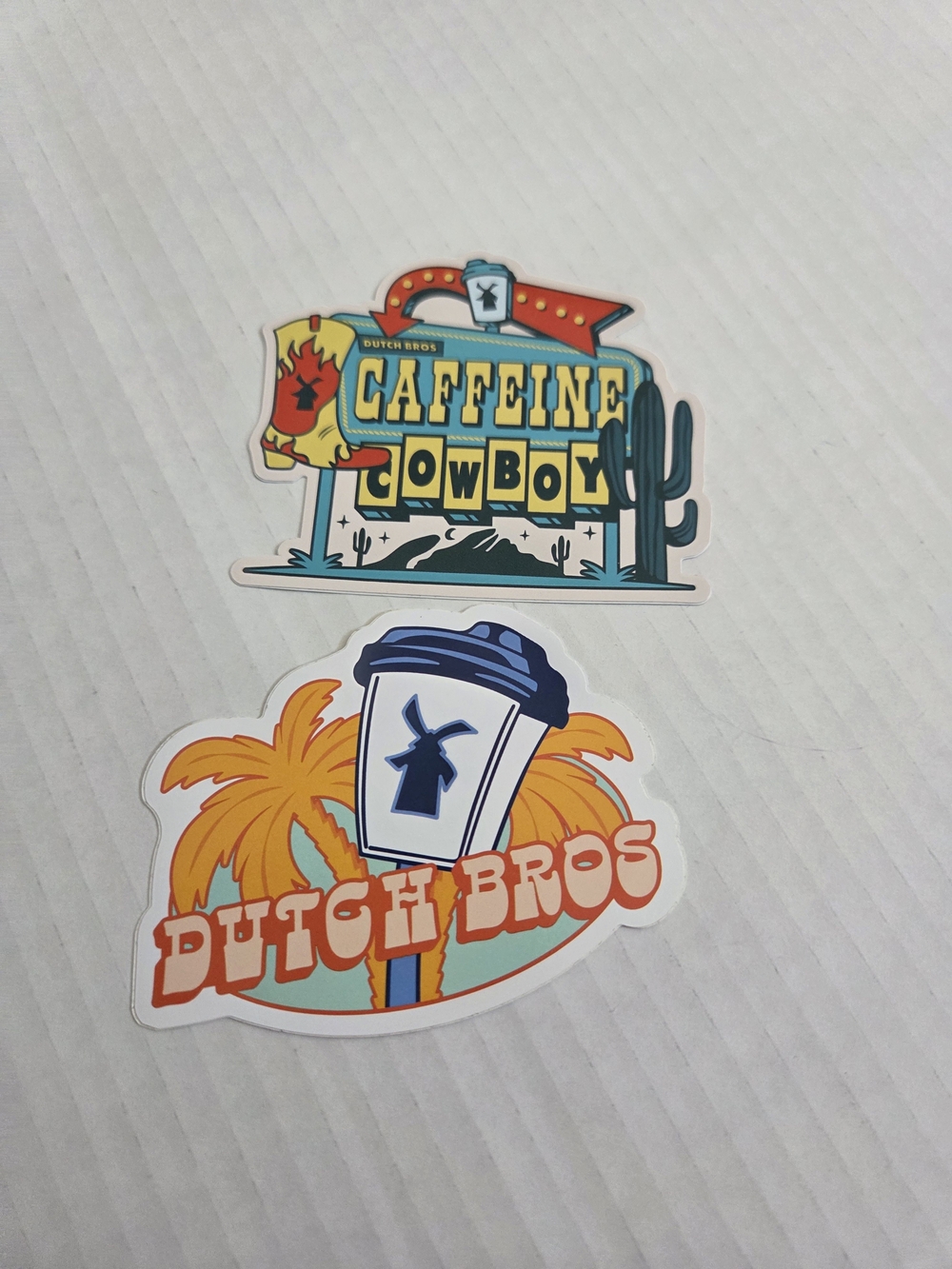 Dutch Bros authentic stickers from previous sticker drops
